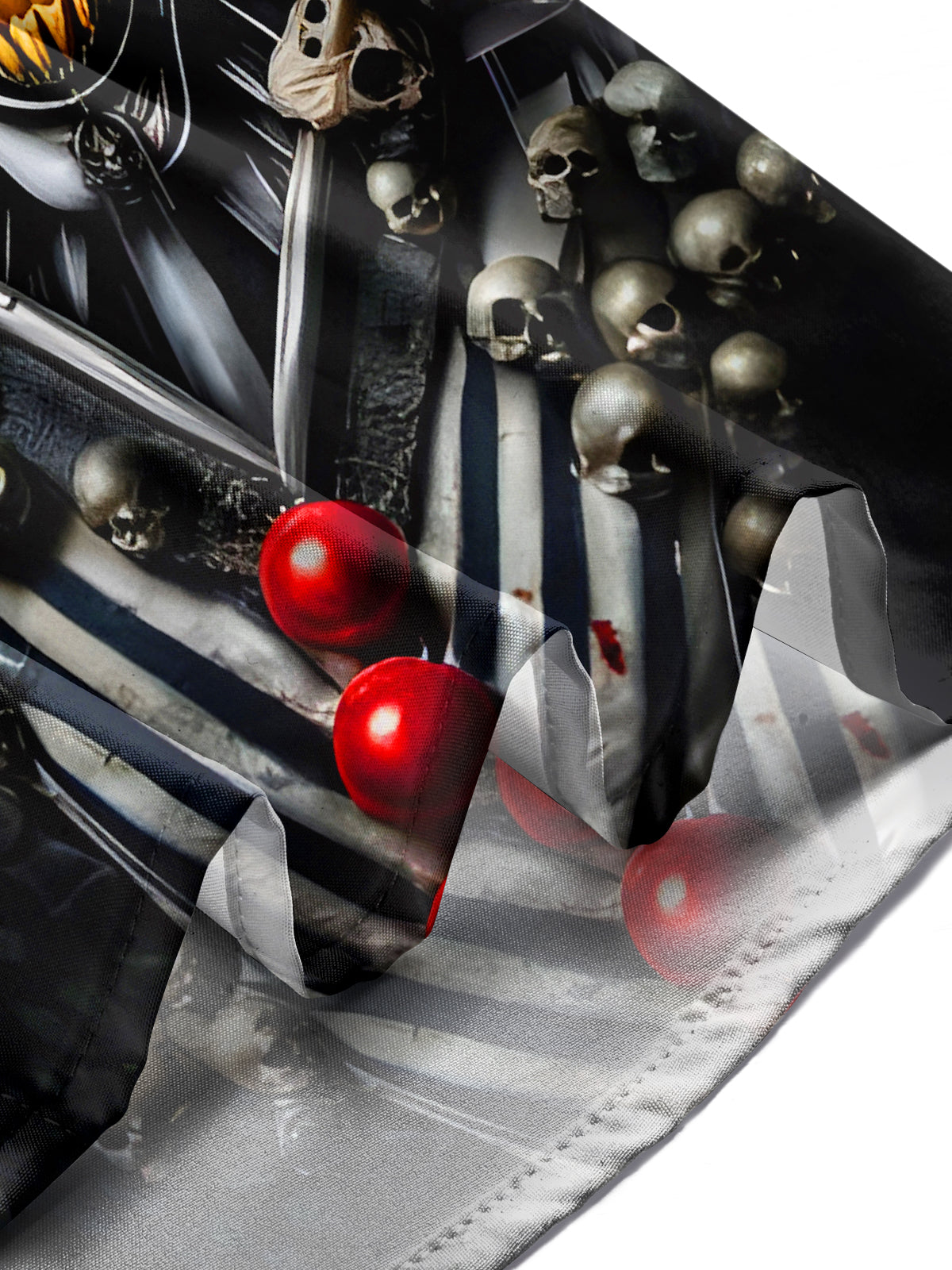 Funny Abstract Skull Men's Pocket Short Sleeve Shirts