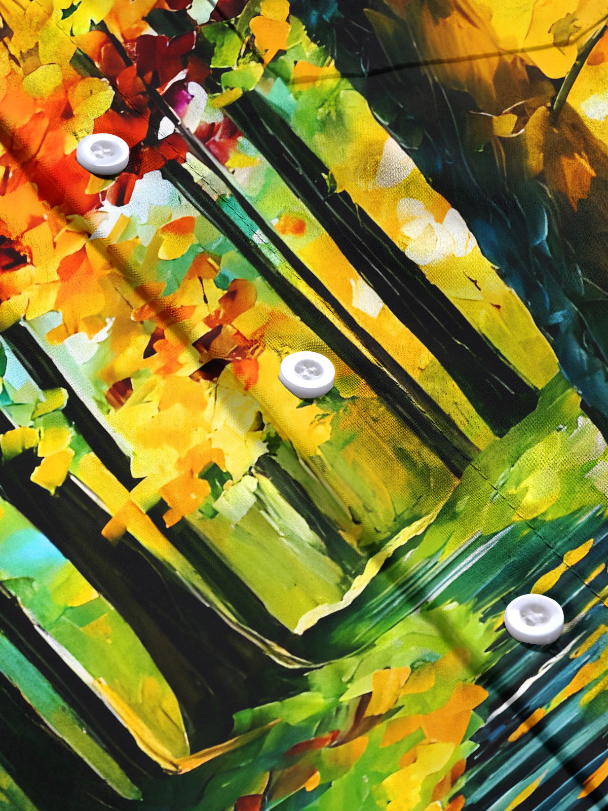 Artwork Forest Path Men's Pocket Short Sleeve Shirts