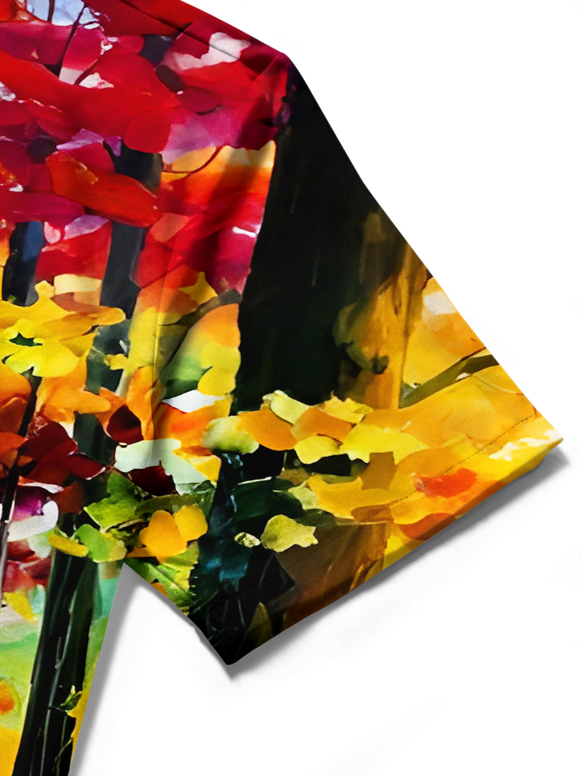 Artwork Forest Path Men's Pocket Short Sleeve Shirts