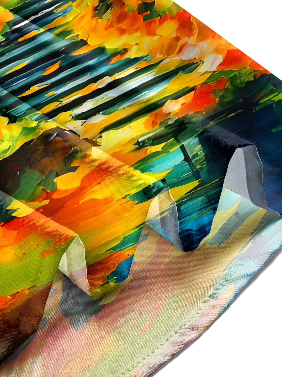 Artwork Forest Path Men's Pocket Short Sleeve Shirts