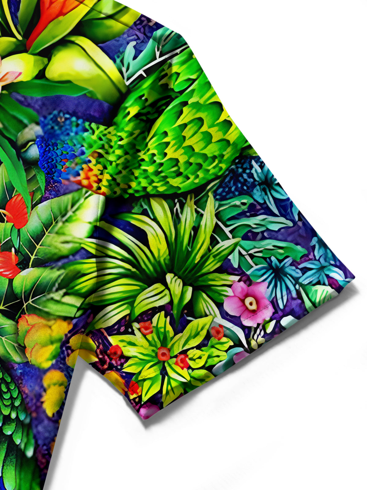 Hawaiian Parrot Men's Pocket Short Sleeve Shirts