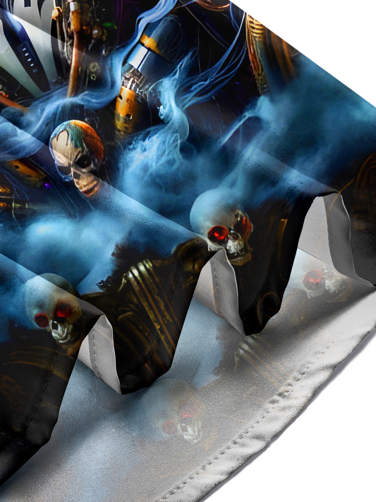 Funny Abstract Skull Men's Pocket Short Sleeve Shirts