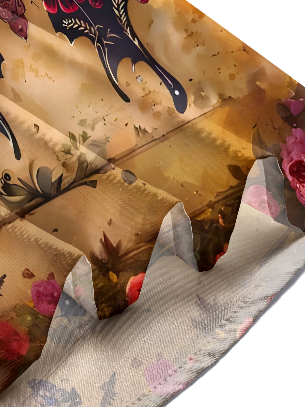 Retro Skull Butterfly Men's Pocket Short Sleeve Shirts