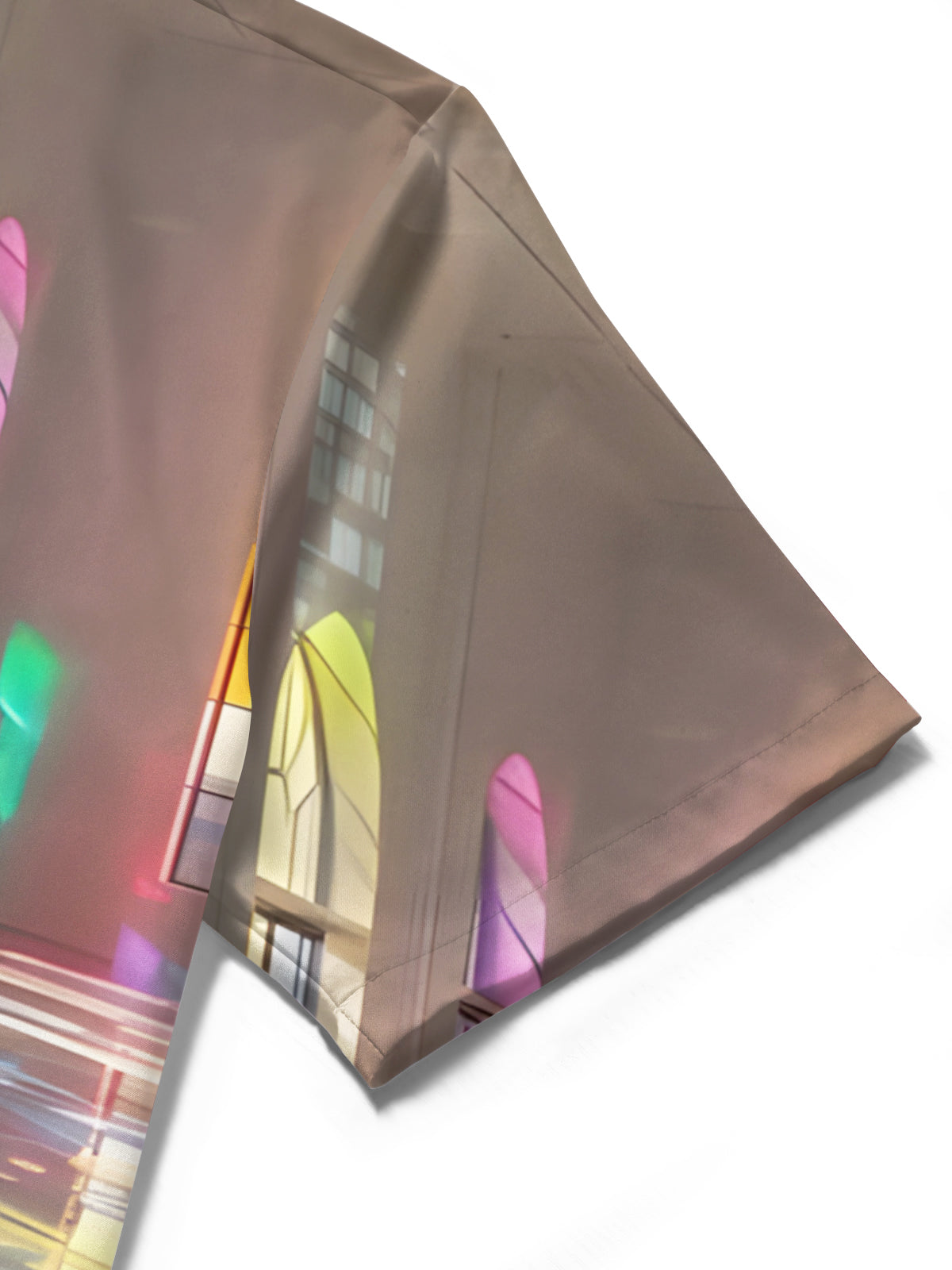 Window Print Men's Pocket Short Sleeve Shirts