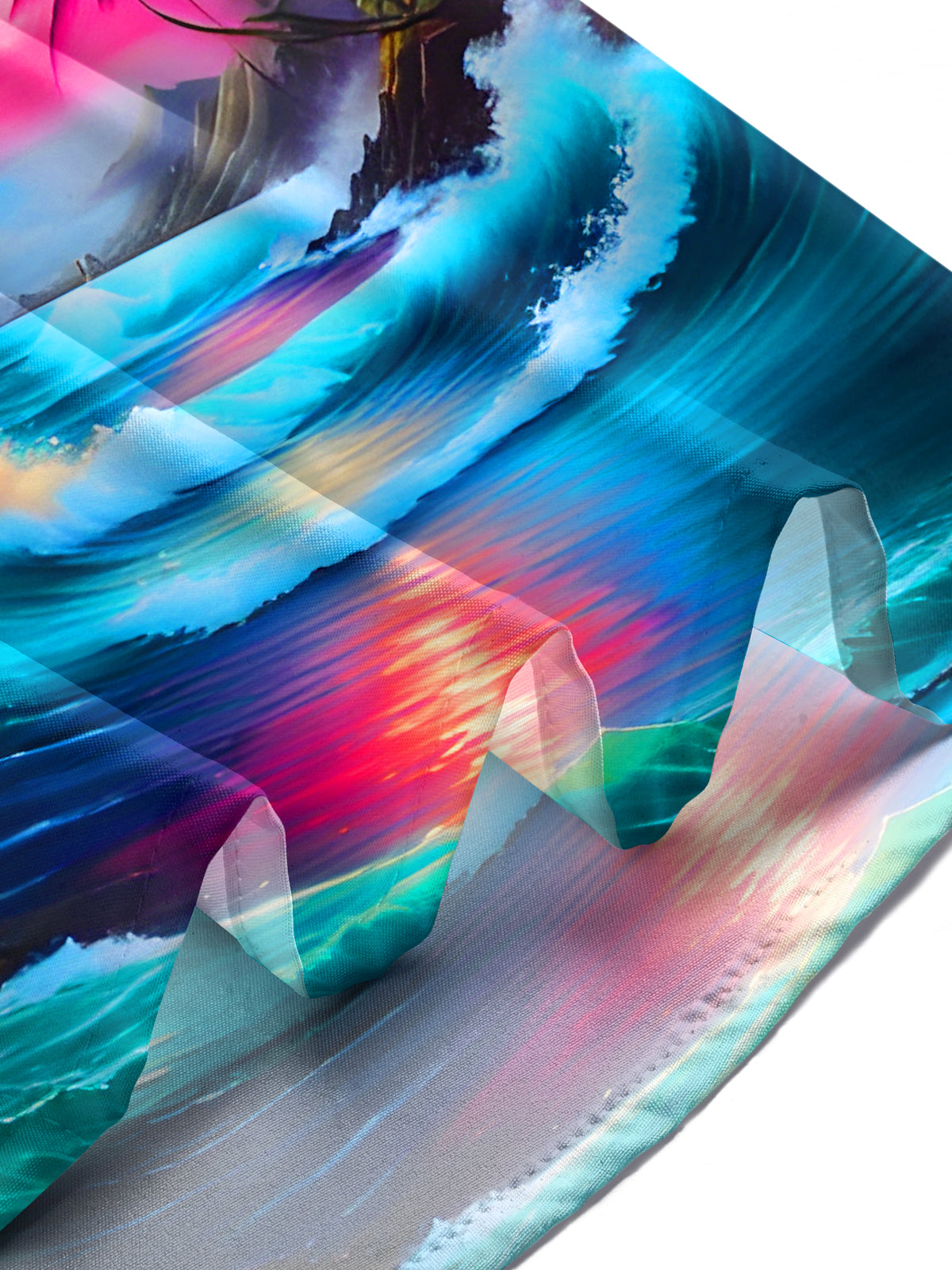 Hawaii Coconut Palm Sunset Beach Men's Pocket Short Sleeve Shirts