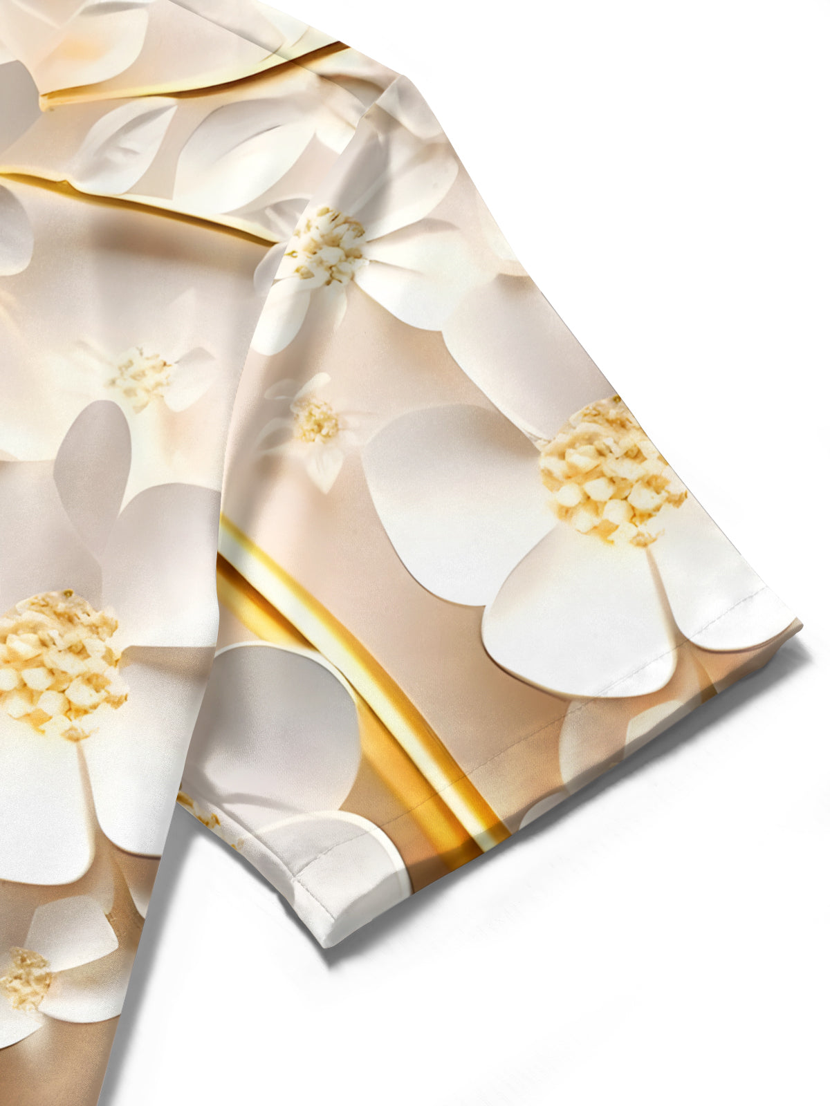 Floral Print Men's Pocket Short Sleeve Shirts