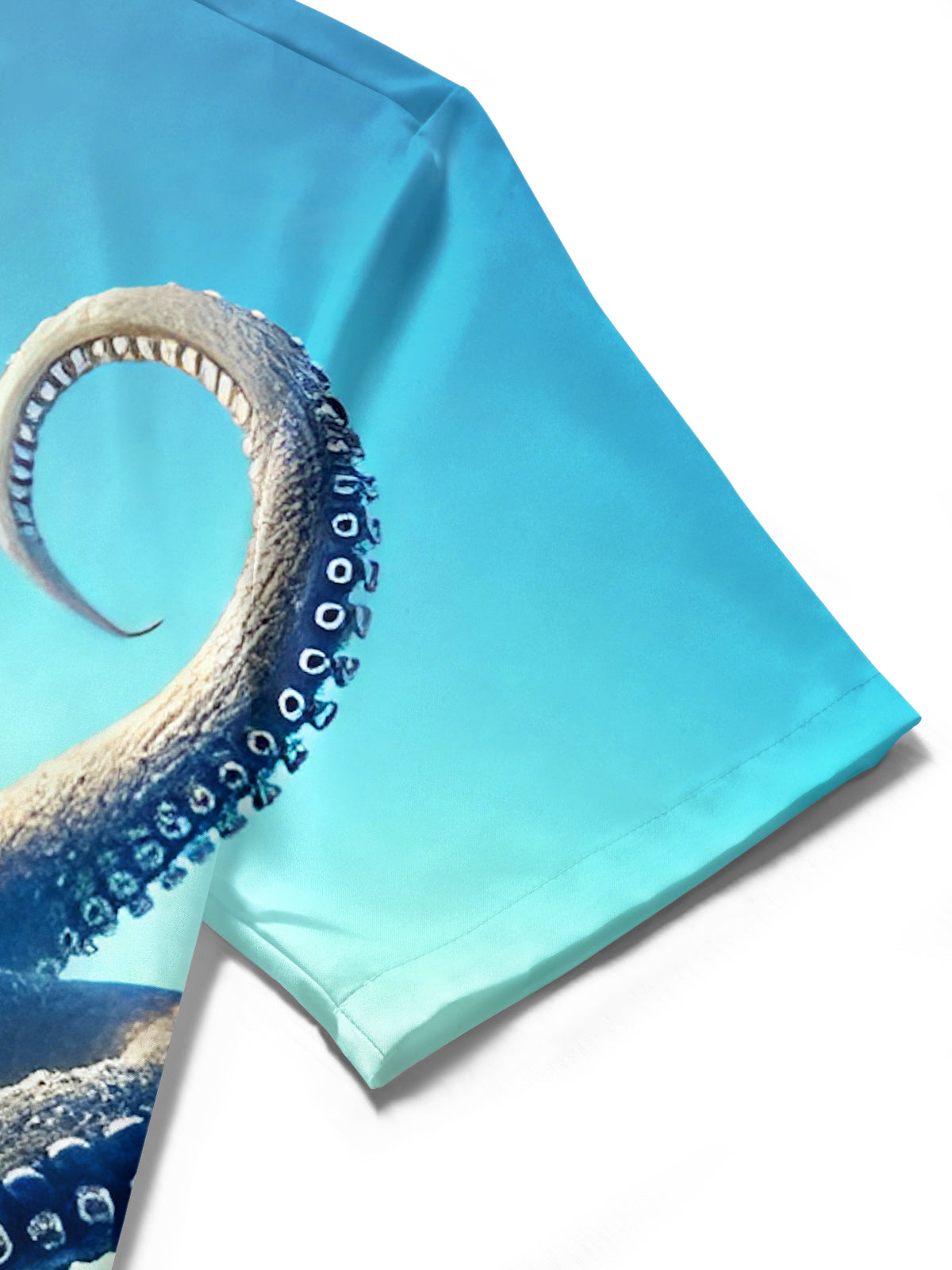 Funny Octopus Ocean Boat Men's Pocket Short Sleeve Shirts