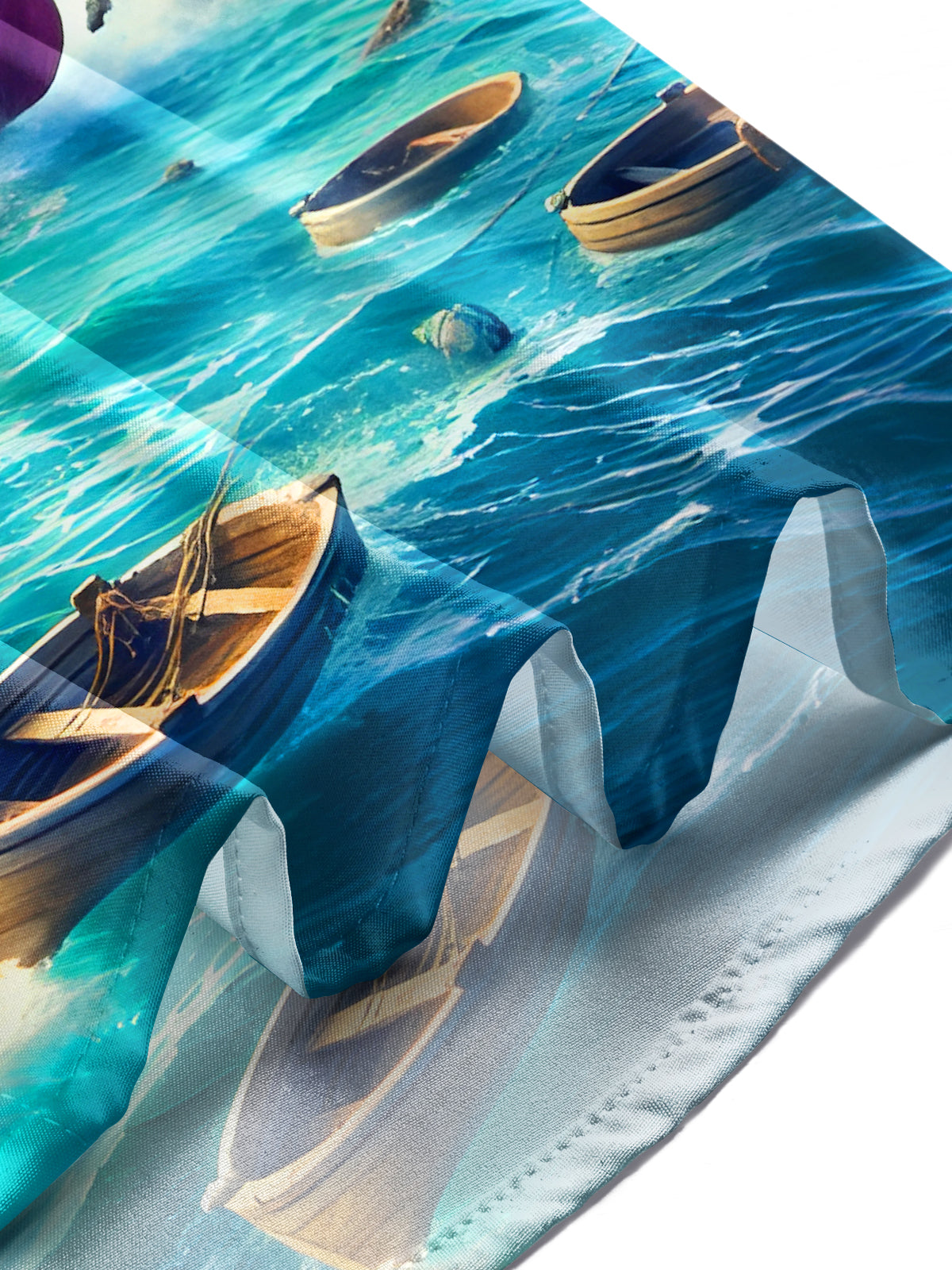 Funny Octopus Ocean Boat Men's Pocket Short Sleeve Shirts