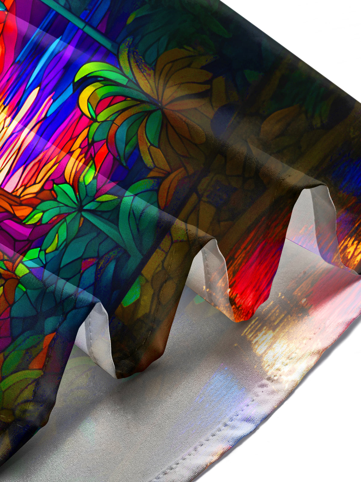 Hawaiian Coconut Tree Sunset Men's Pocket Short Sleeve Shirts