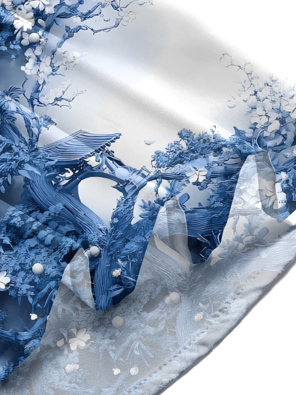 Cat Floral Prints Men's Pocket Short Sleeve Shirts