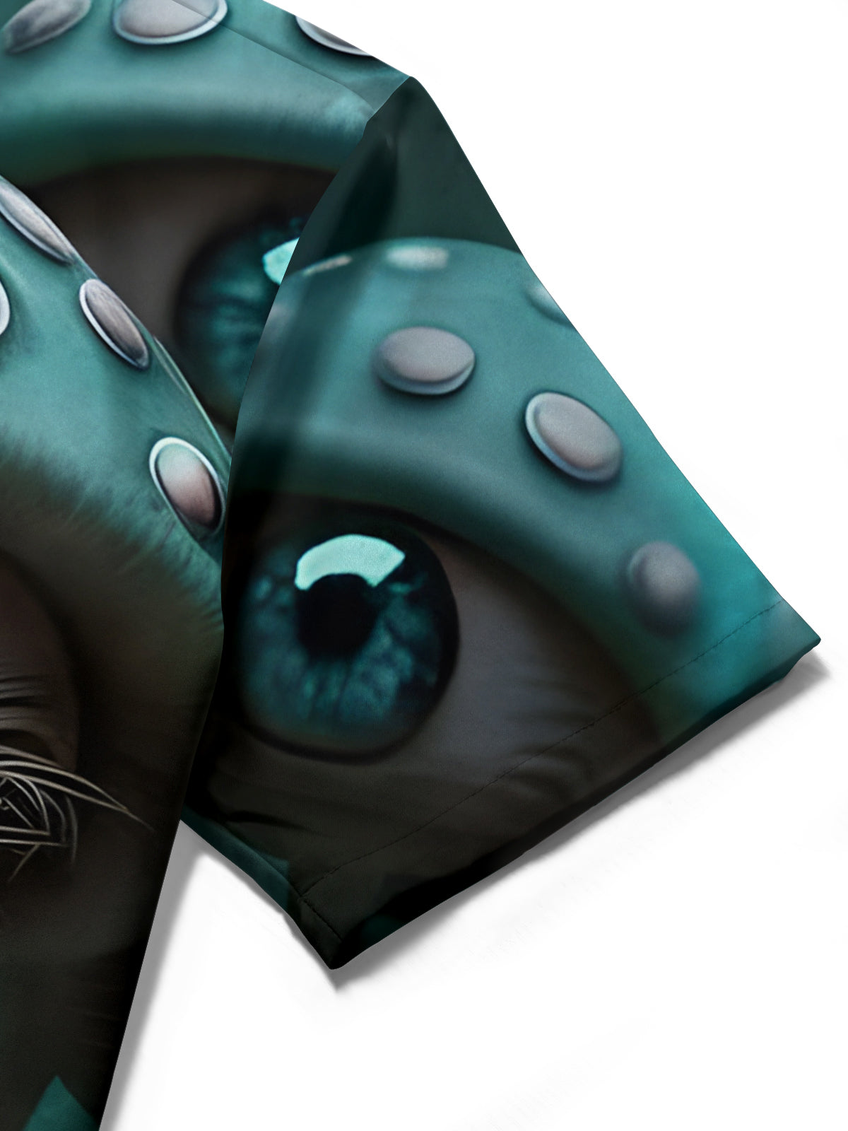 Mushroom Eye Print Men's Pocket Short Sleeve Shirts