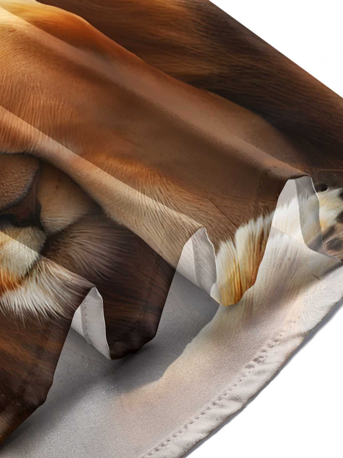 Lion Print Men's Pocket Short Sleeve Shirts