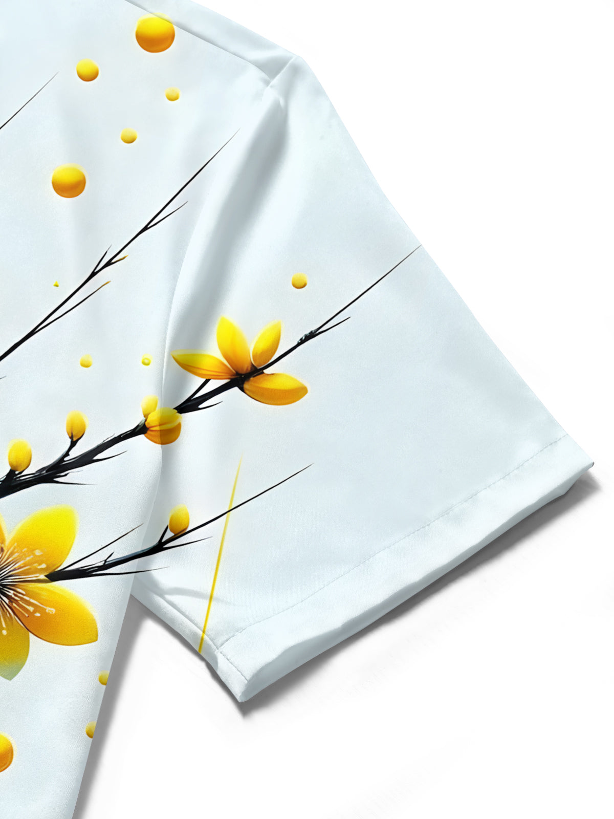 Floral Print Men's Pocket Short Sleeve Shirts