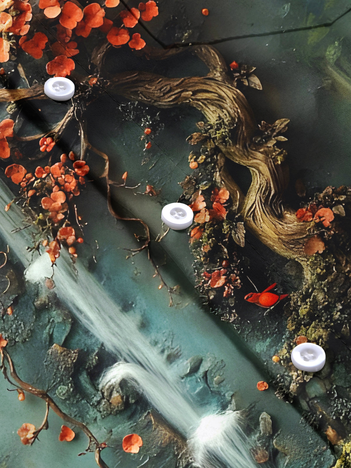 Floral Men's Pocket Short Sleeve Shirts