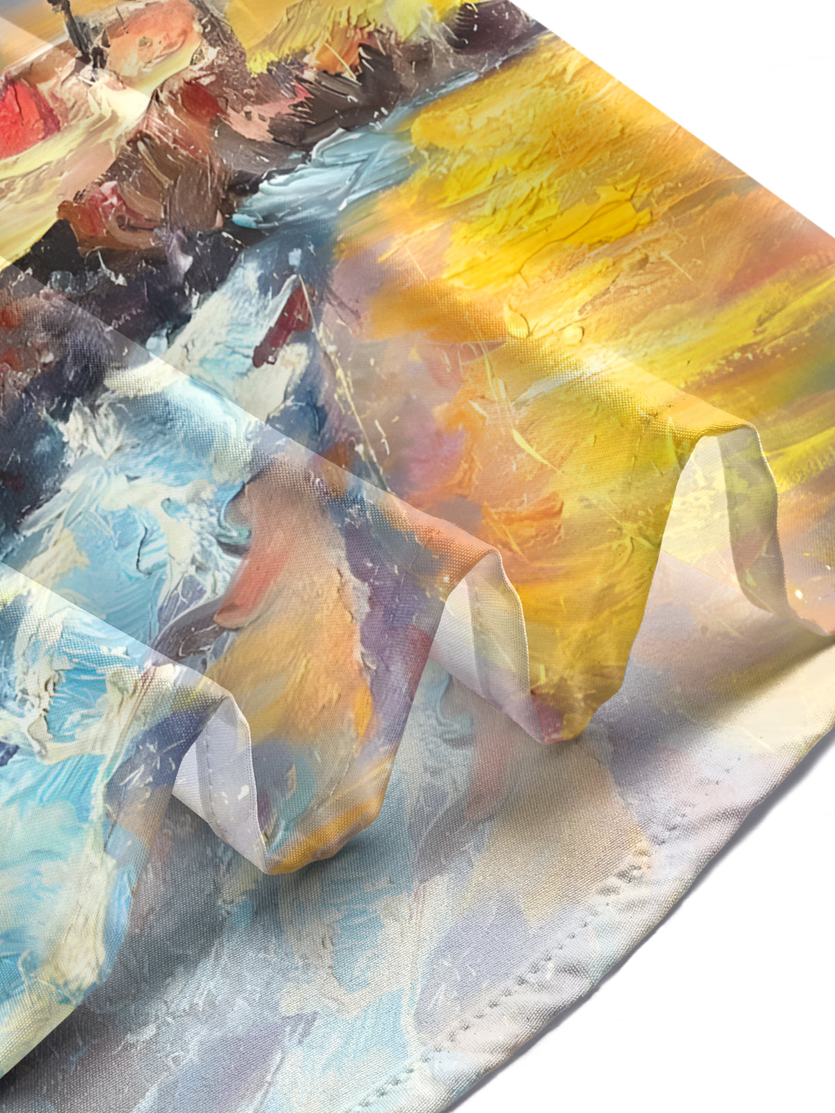 Lighthouse Oil Painting Art Print Men's Pocket Short Sleeve Shirts