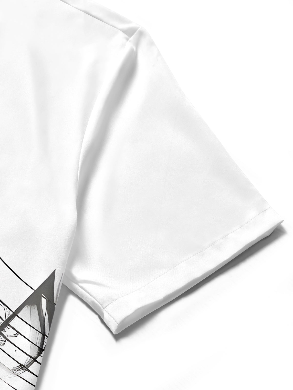 Musical Note Butterfly Men's Pocket Short Sleeve Shirts