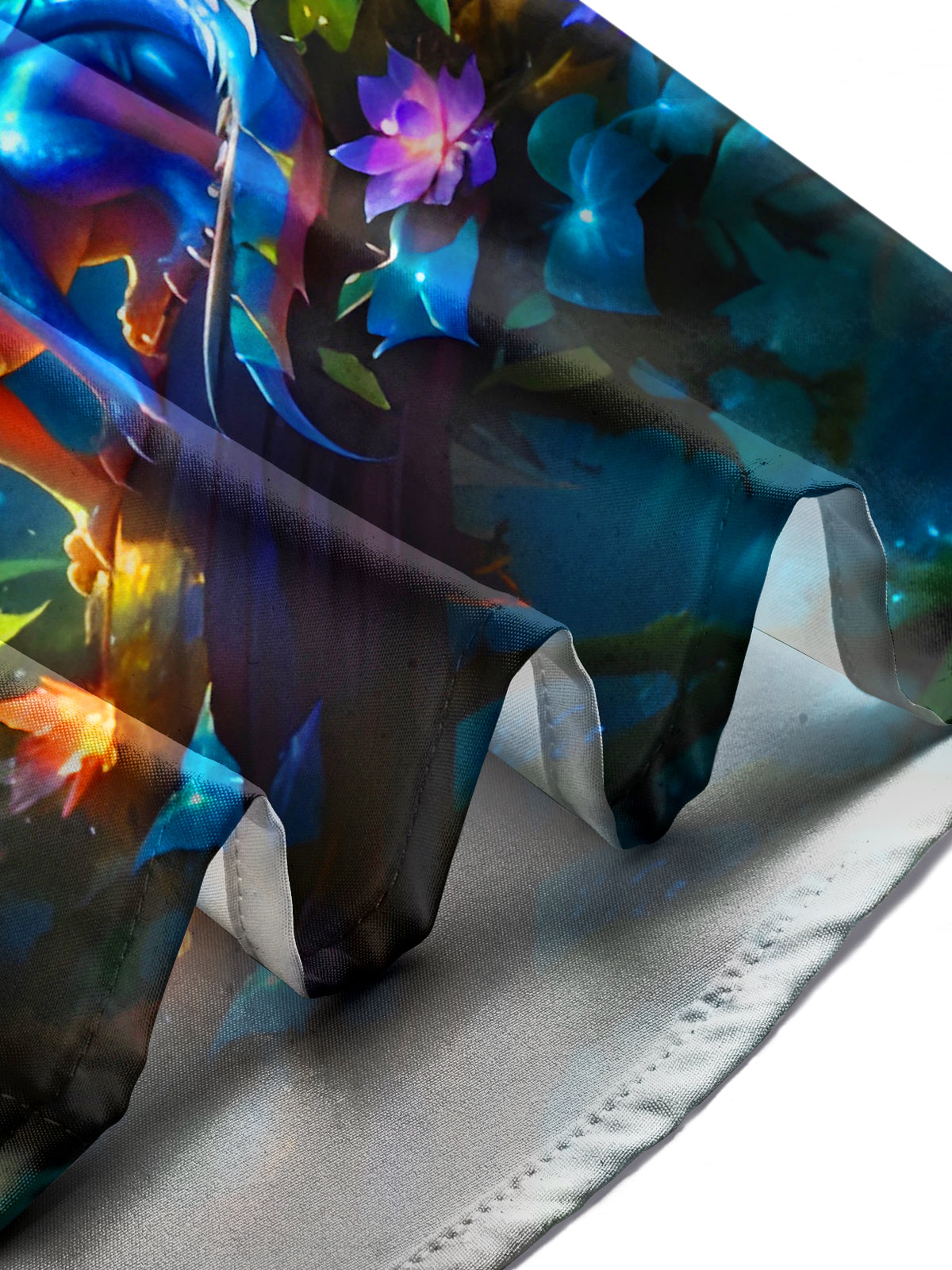 Rainbow Dragon Men's Pocket Short Sleeve Shirts