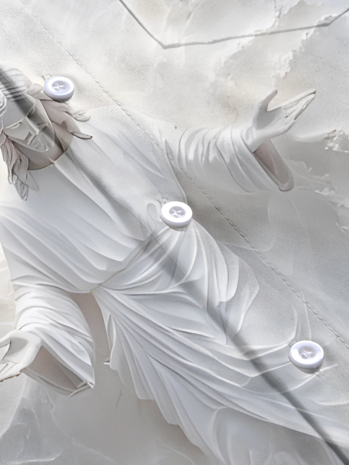 Jesus Walking On Water Art Print Men's Pocket Short Sleeve Shirts