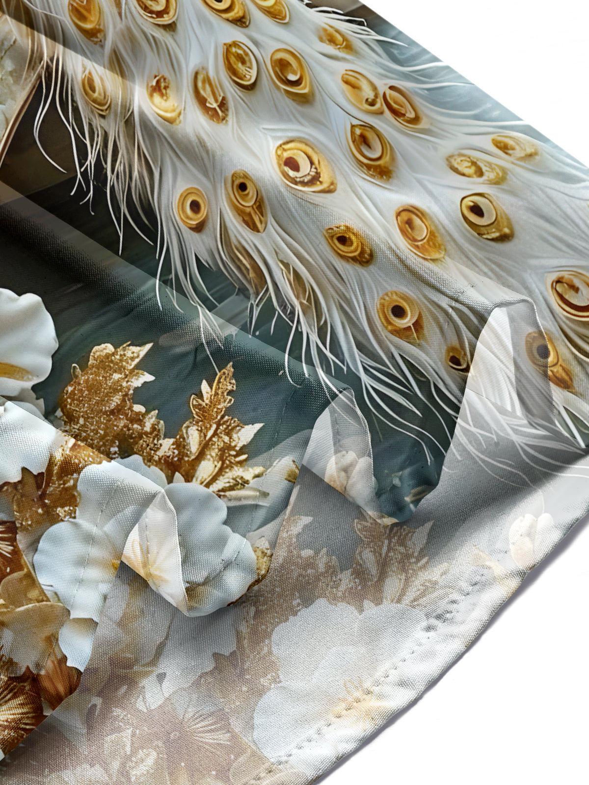 Peacock Art Print Men's Pocket Short Sleeve Shirts