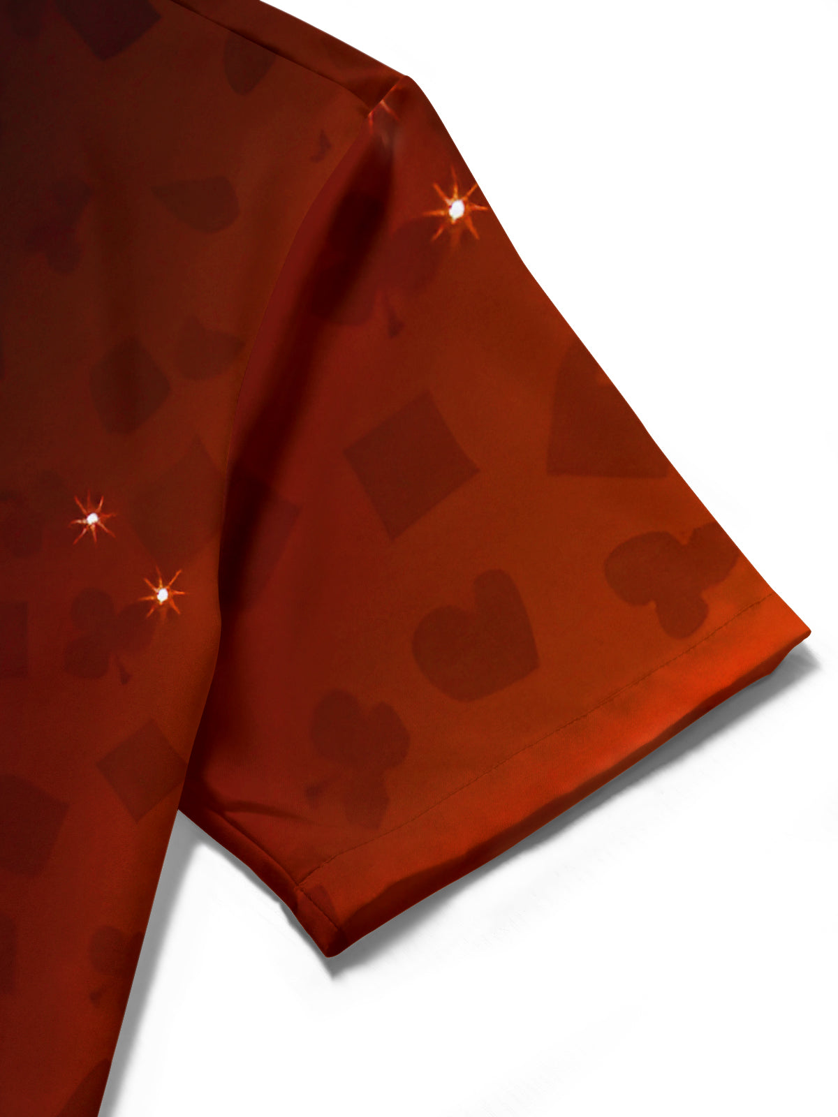 Poker Pattern Men's Pocket Short Sleeve Shirts