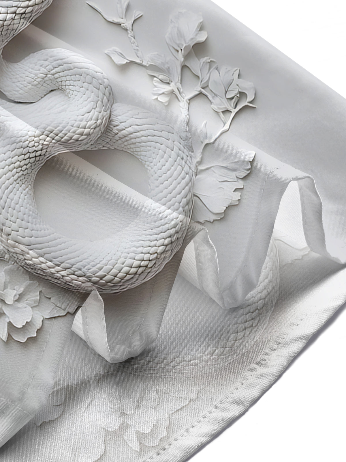 Snake Floral Print Men's Pocket Short Sleeve Shirts