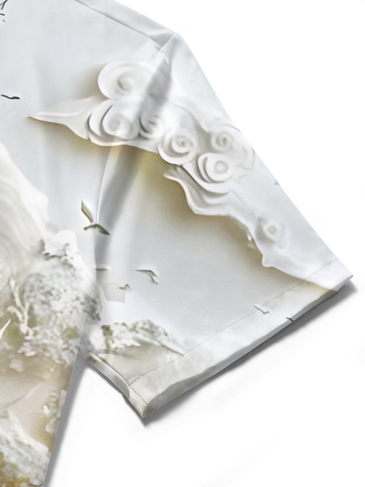 Courtyard Art Print Men's Pocket Short Sleeve Shirts