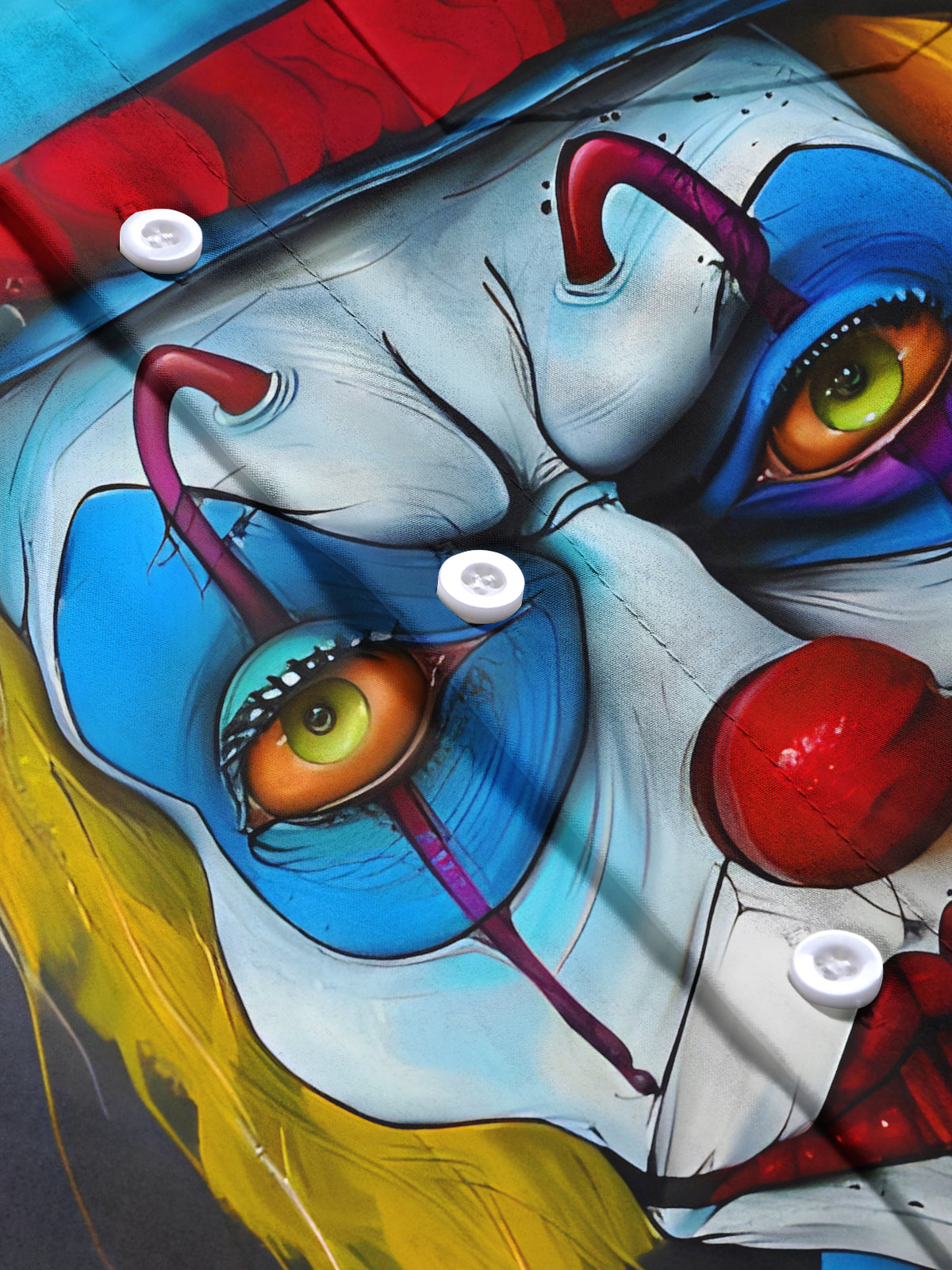 Funny Art Joker Men's Pocket Short Sleeve Shirts