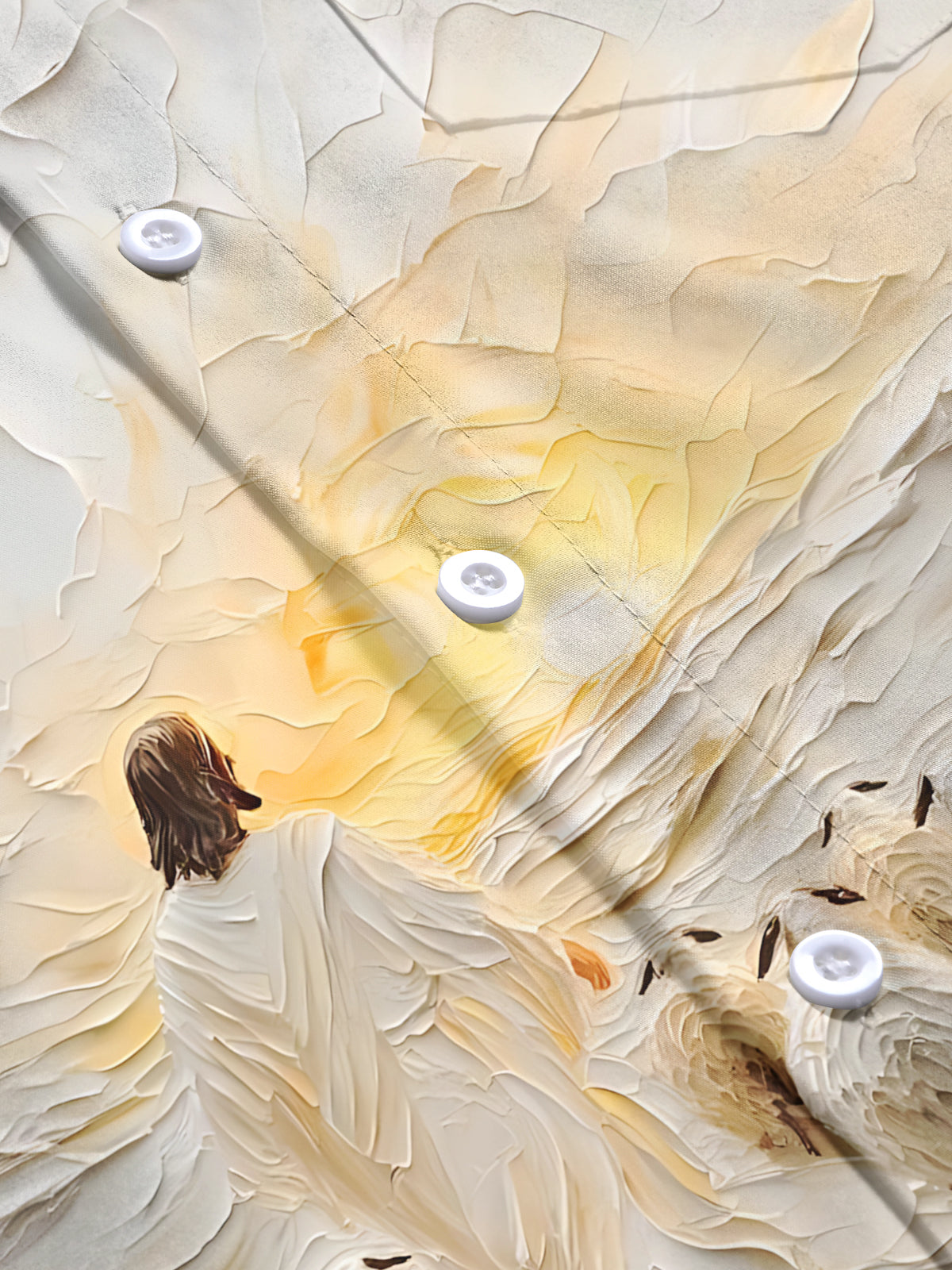 Jesus Art Print Men's Pocket Short Sleeve Shirts