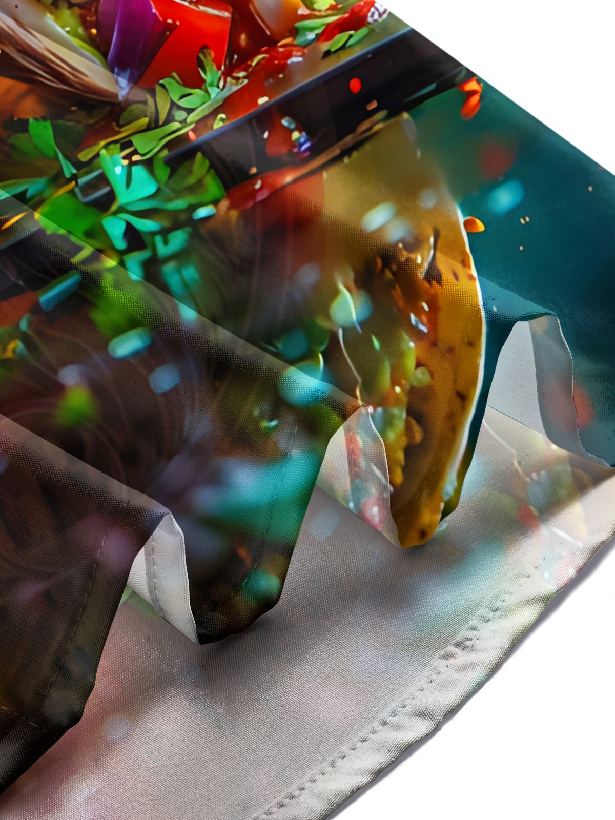 Delicious Taco Print Men's Pocket Short Sleeve Shirts