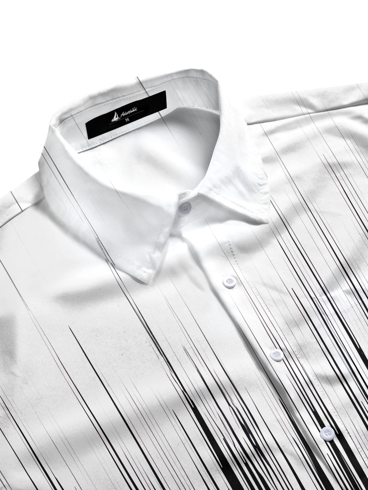 Casual Striped Print Men's Pocket Short Sleeve Shirts