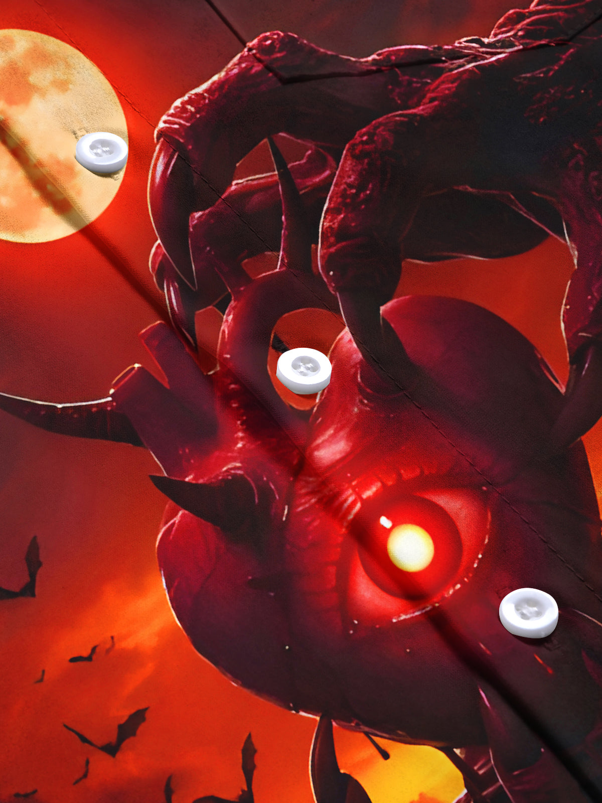 Dark Eyes Heart Men's Pocket Long Sleeve Shirts