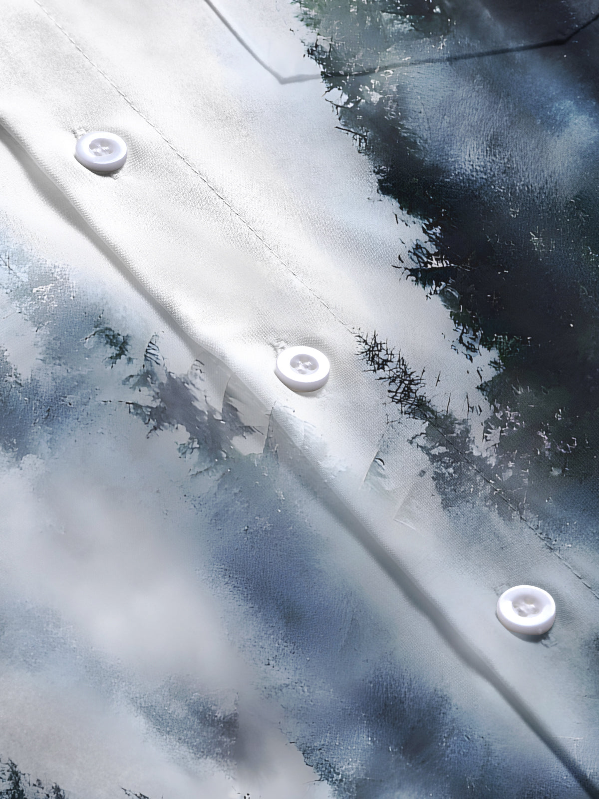 Forest Trees Men's Pocket Short Sleeve Shirts