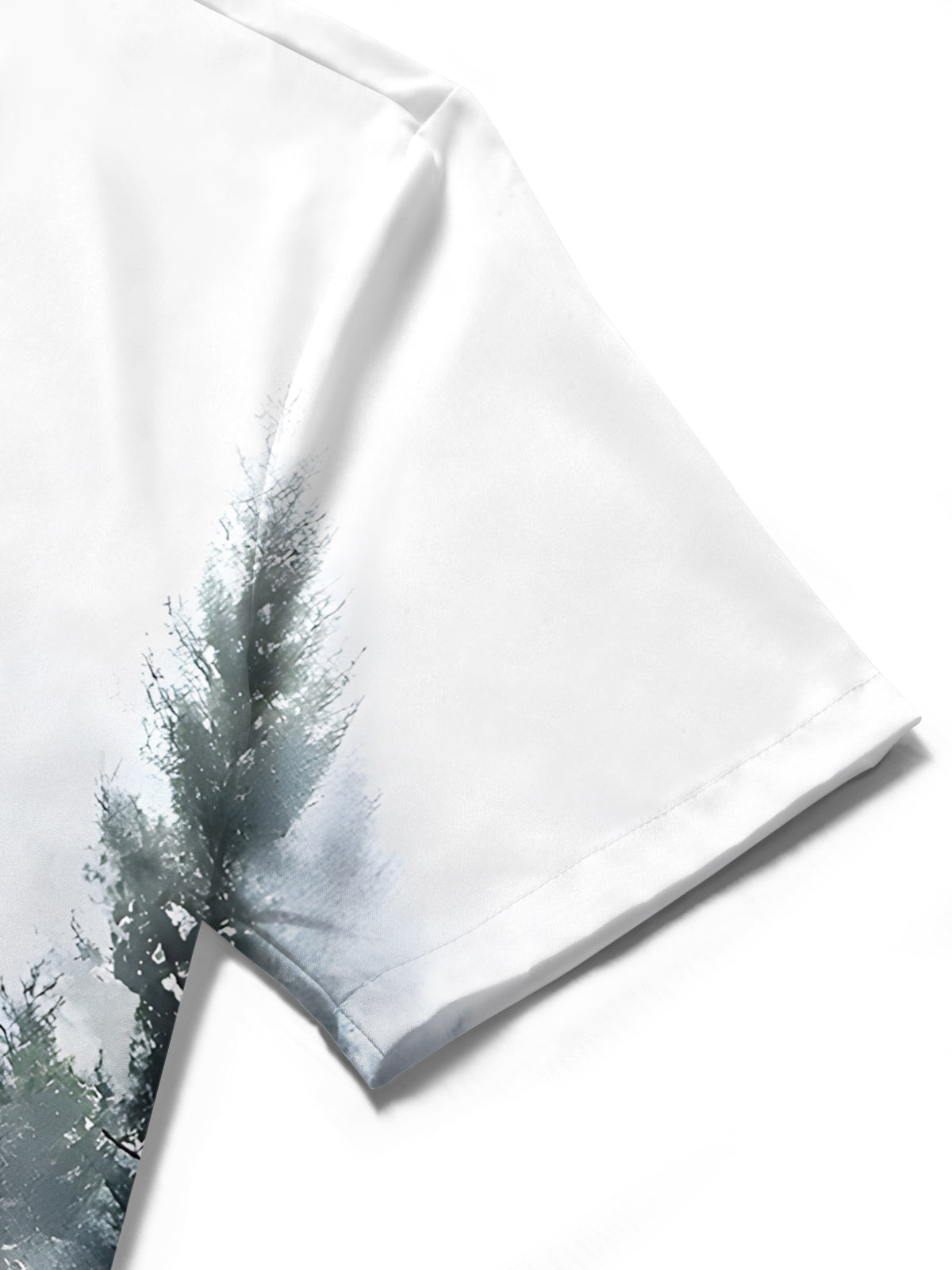 Forest Trees Men's Pocket Short Sleeve Shirts