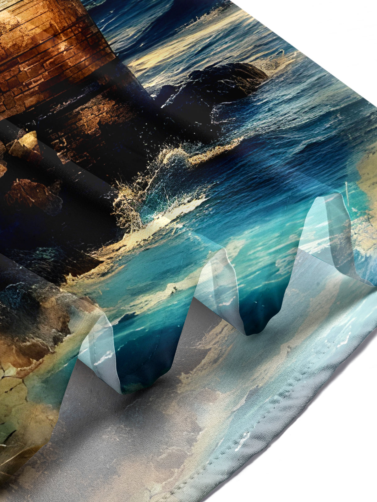 Vintage Lighthouse Men's Pocket Short Sleeve Shirts