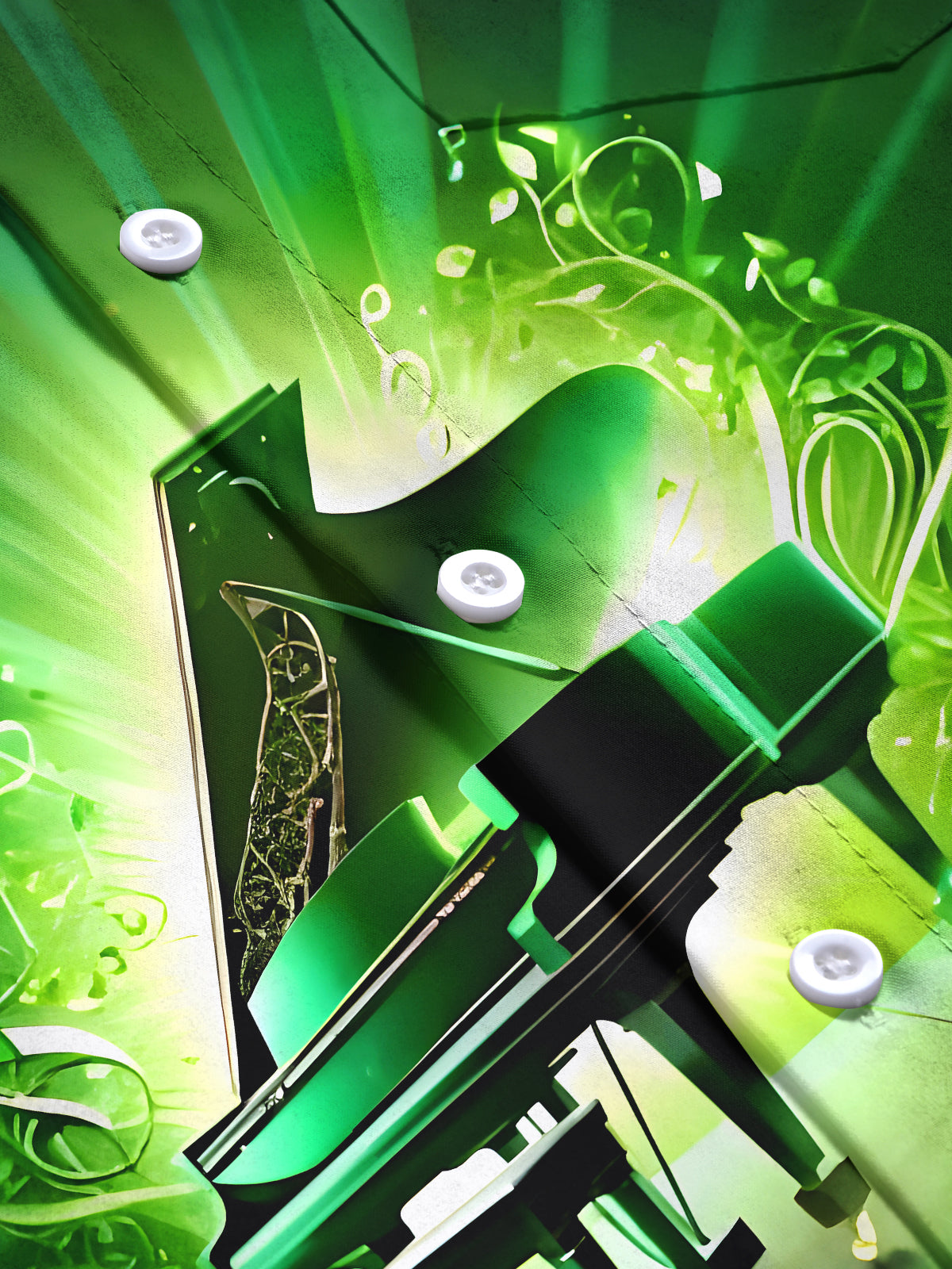 Piano Men's Pocket Short Sleeve Shirts