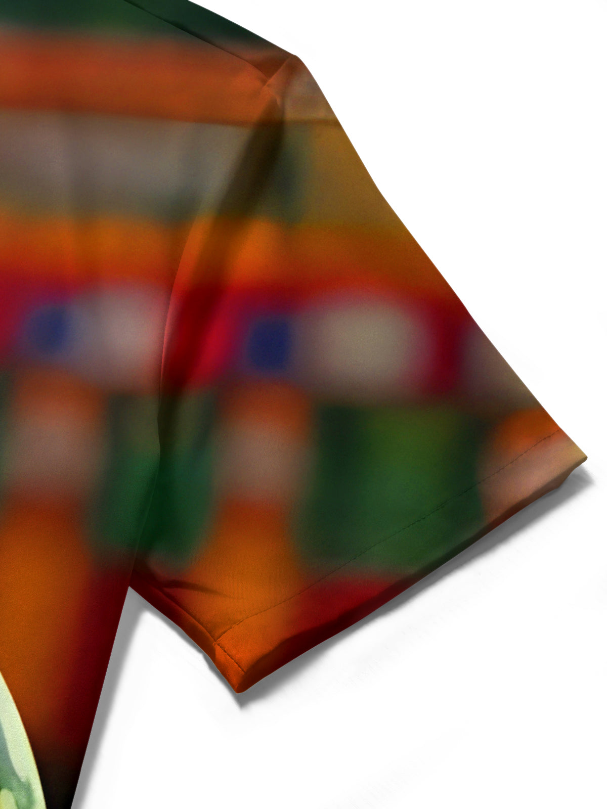 Funny Watermelon Fruit Carving Boat Men's Pocket Short Sleeve Shirts