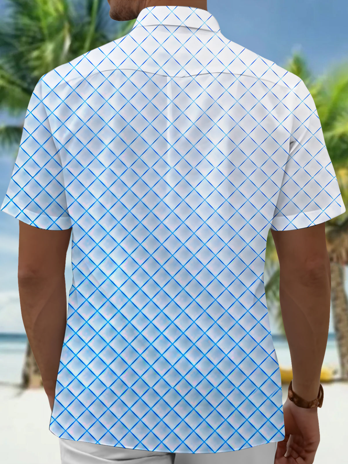 Geometry Men's Pocket Short Sleeve Shirts