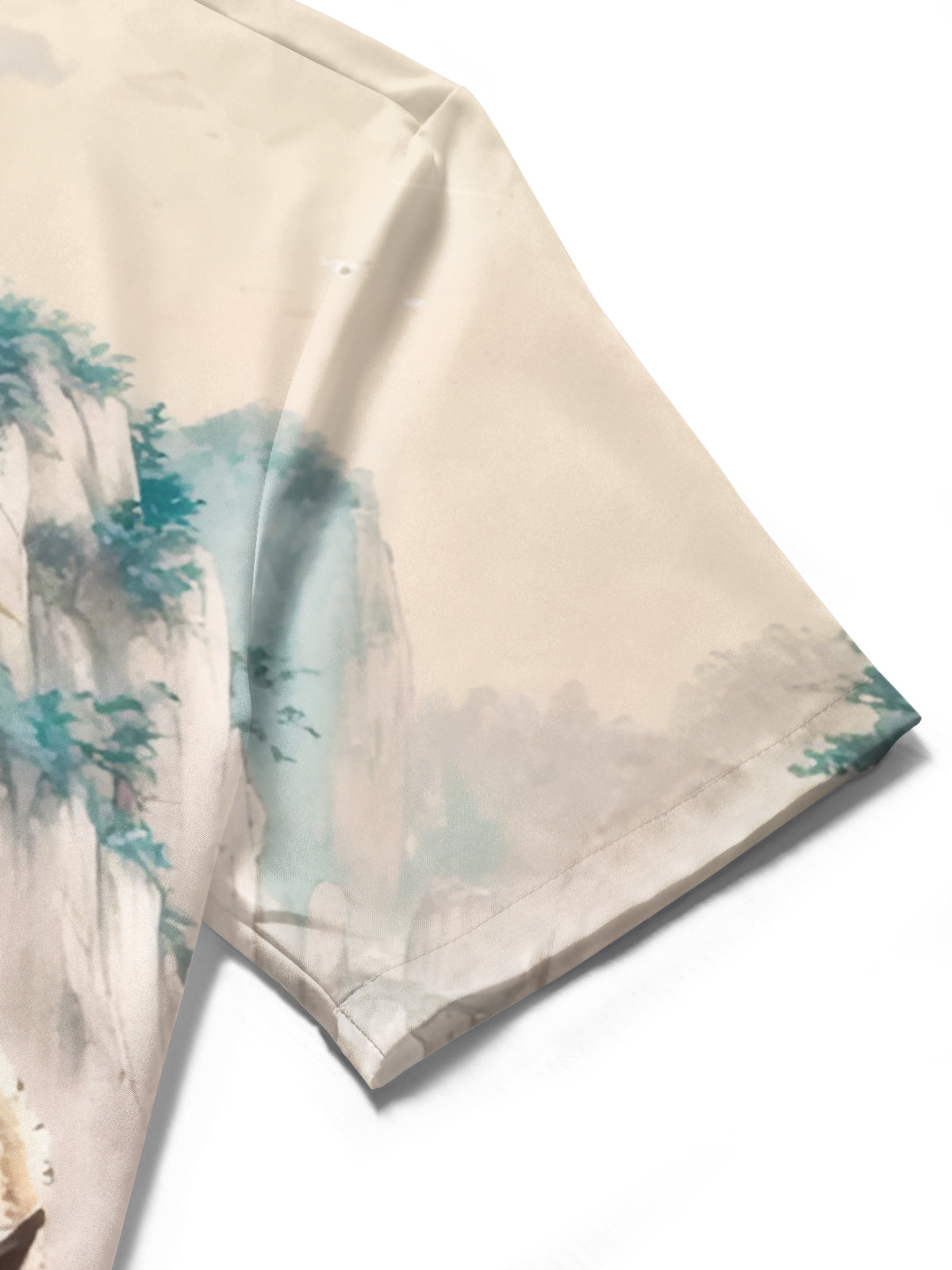 Forest Tiger Print Men's Pocket Short Sleeve Shirts