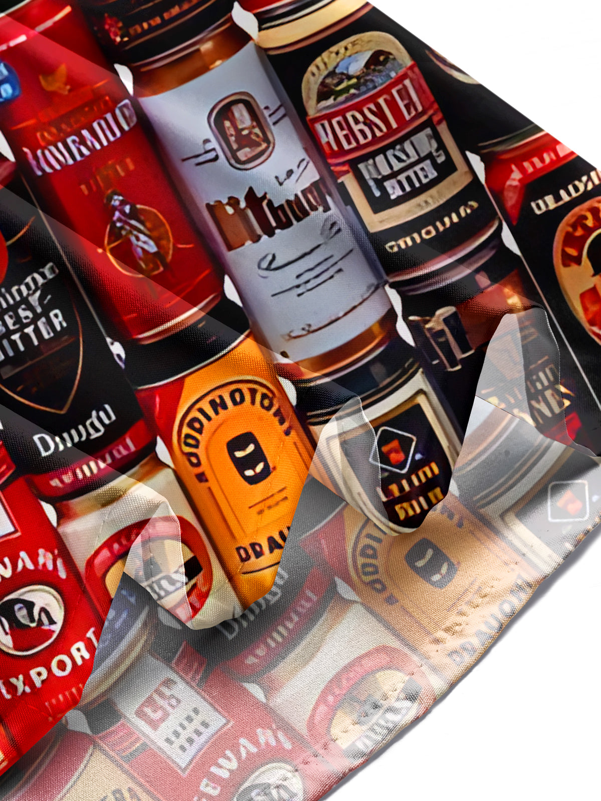 Beer Print Men's Pocket Short Sleeve Shirts