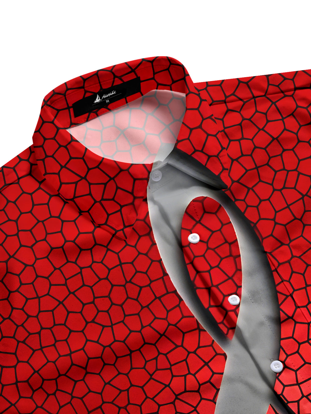 Musical Note Men's Pocket Long Sleeve Shirts