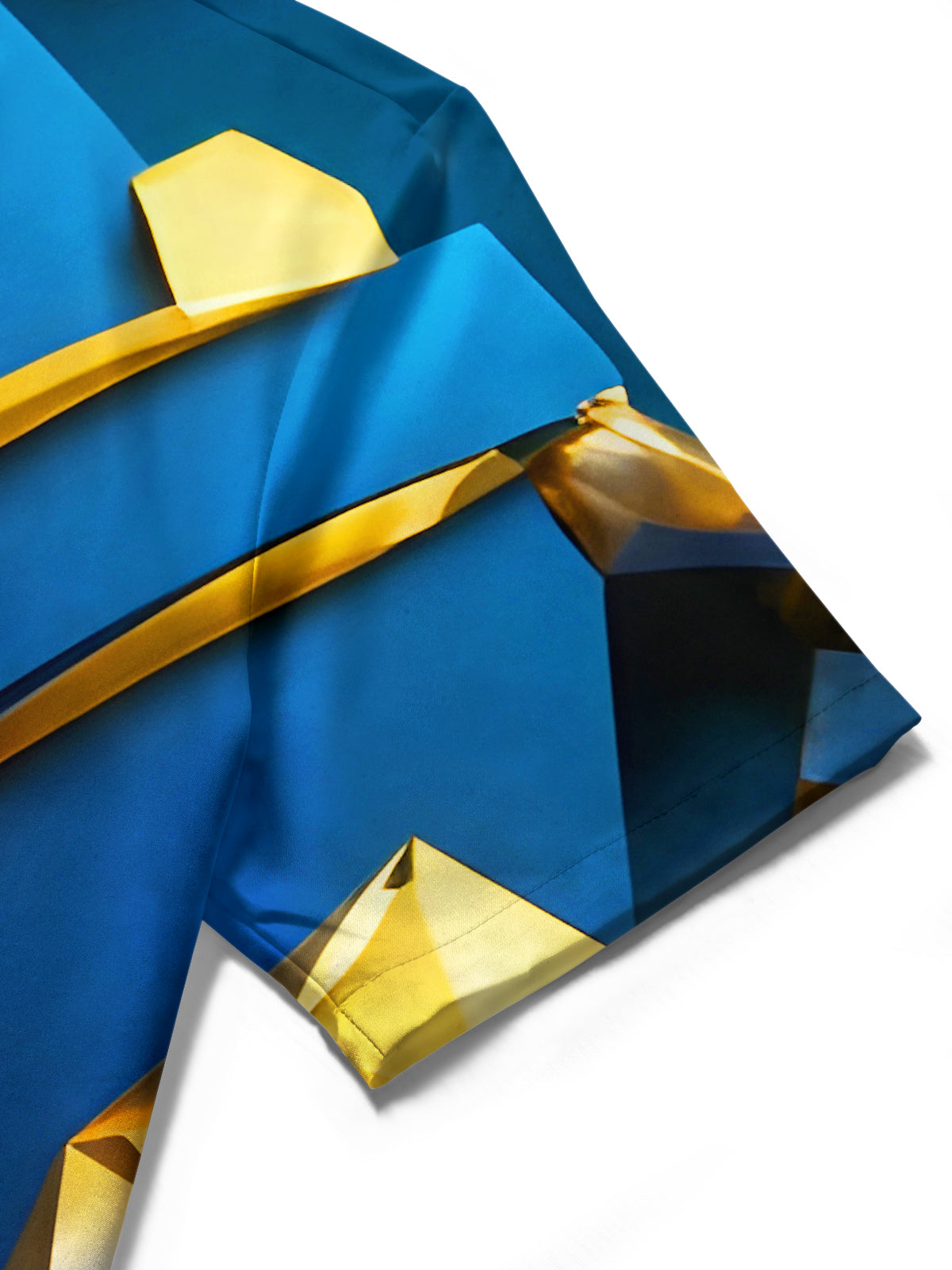 Art Golden Eagle Bird Geometry Men's Pocket Short Sleeve Shirts