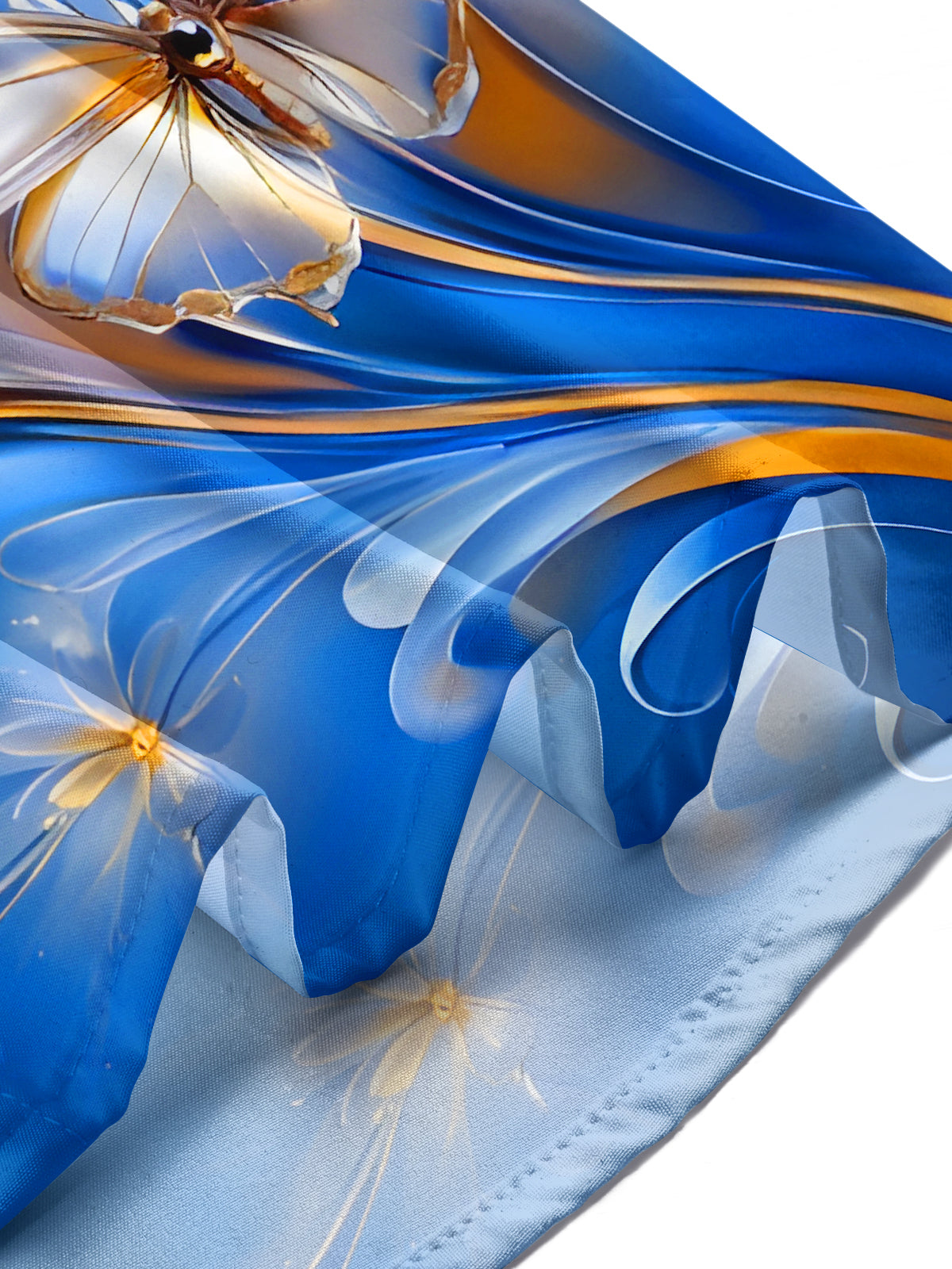 Butterfly Floral Art Men's Pocket Short Sleeve Shirts