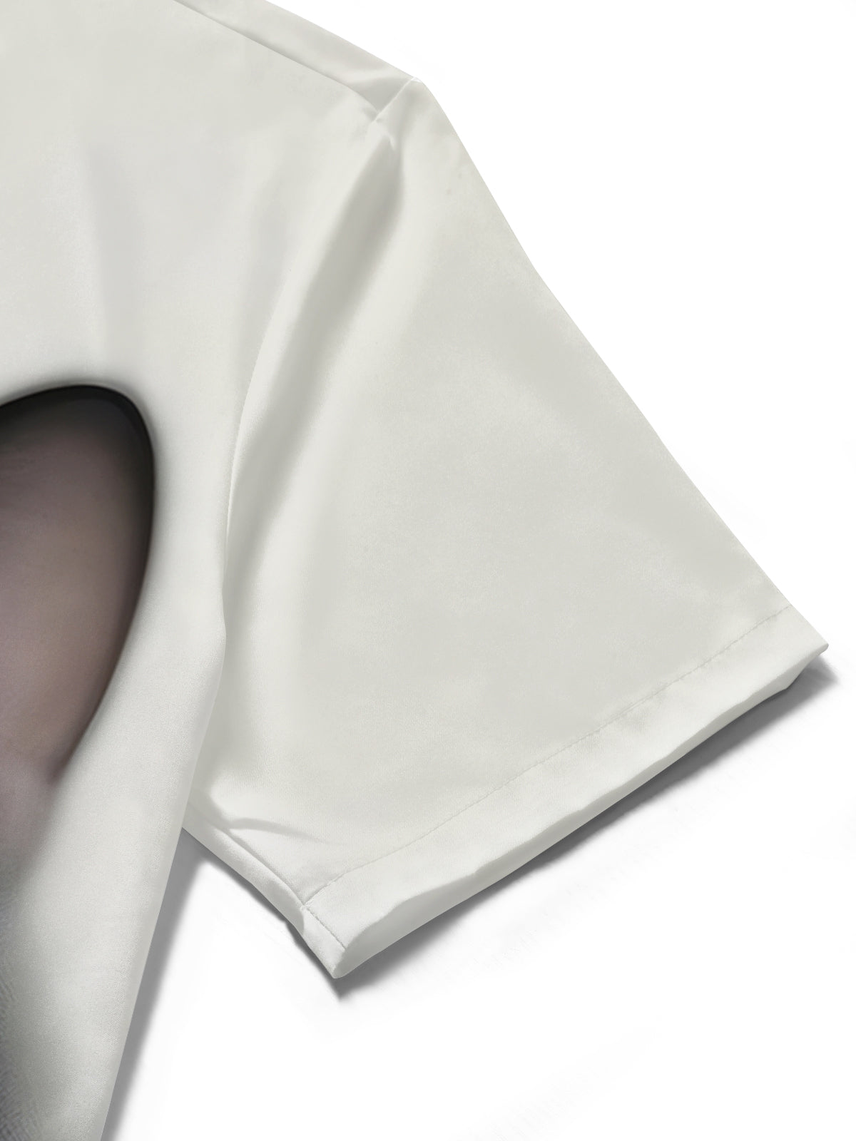 Cat Print Men's Pocket Short Sleeve Shirts