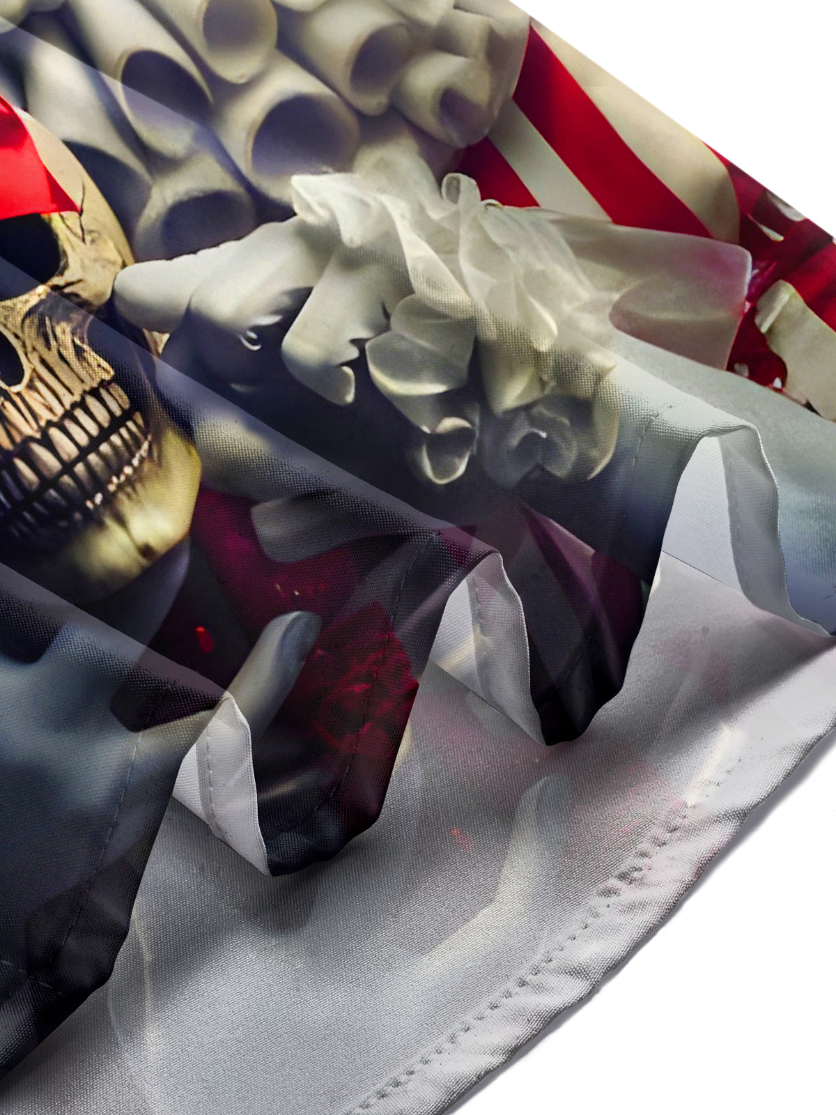 Funny Joker Skull Men's Pocket Short Sleeve Shirts