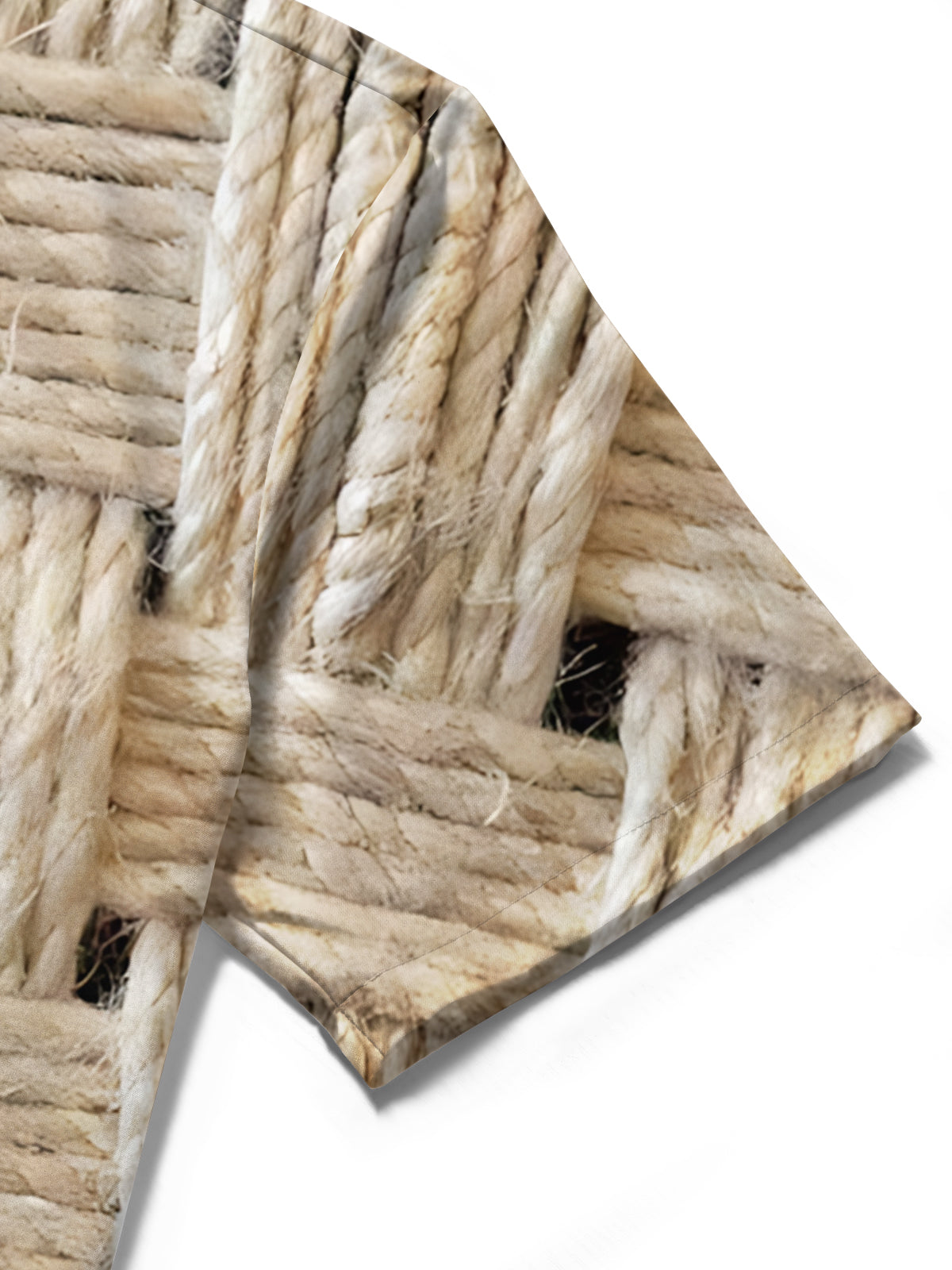 Woven Texture Print Men's Pocket Short Sleeve Shirts