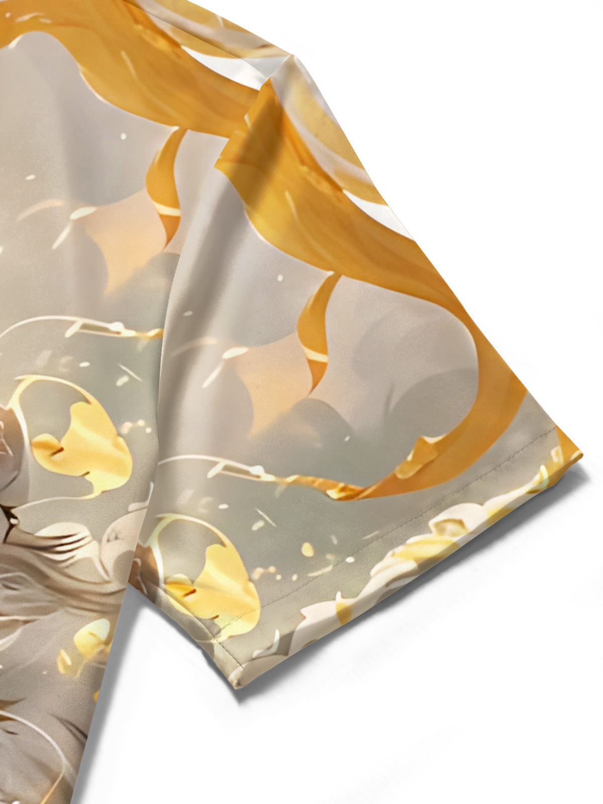 White Tiger Art Print Men's Pocket Short Sleeve Shirts