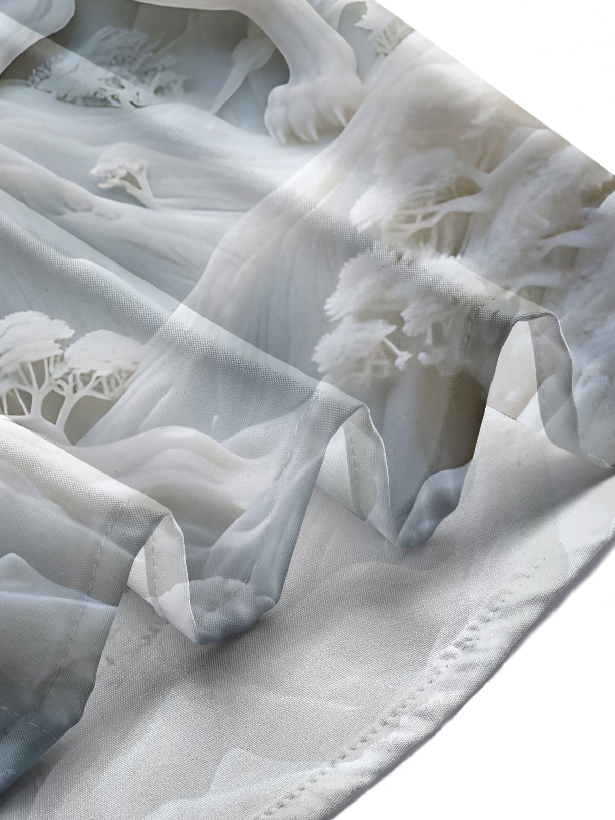 Forest White Tiger Print Men's Pocket Short Sleeve Shirts