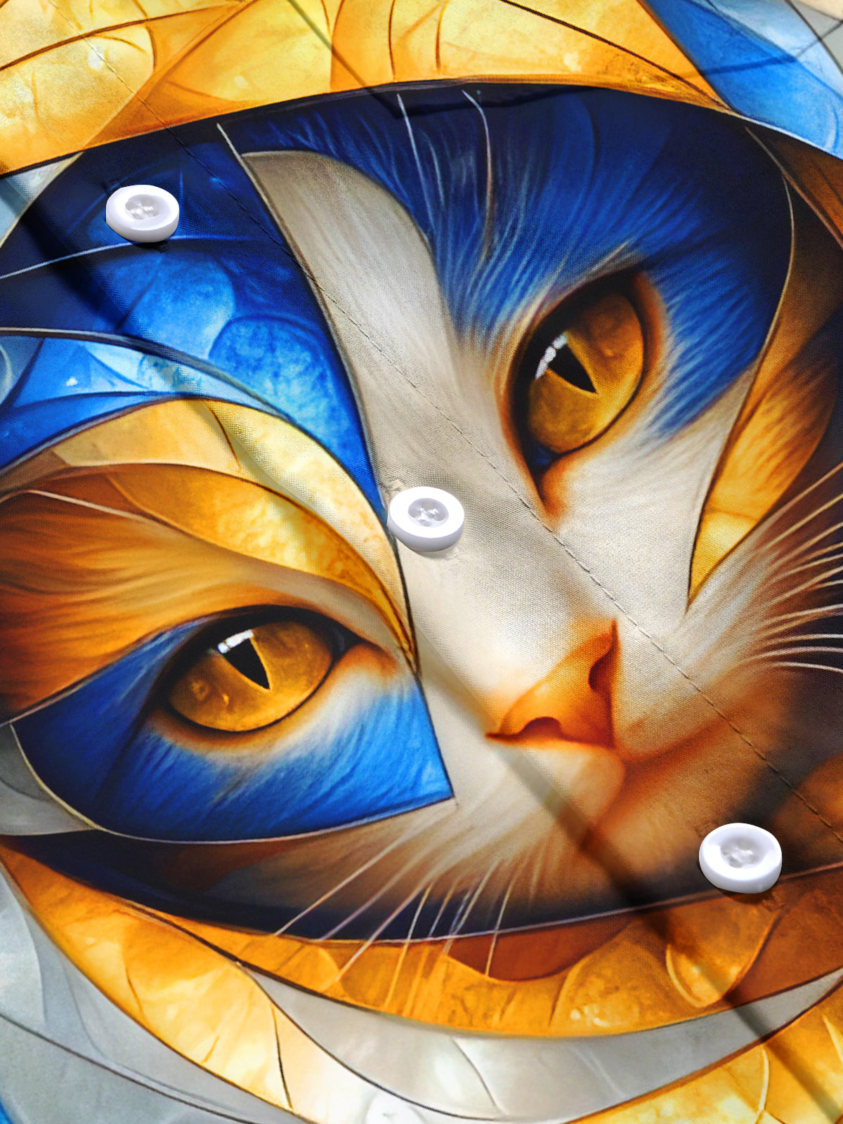 Art Cat Men's Pocket Short Sleeve Shirts