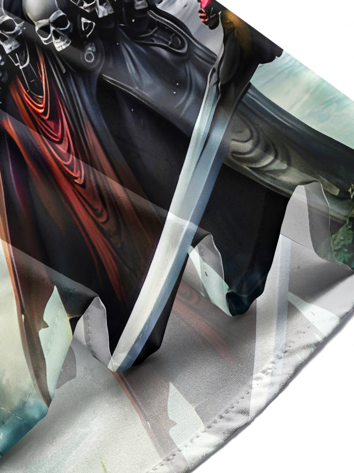 Dark Abstract Octopus Skull Men's Pocket Short Sleeve Shirts