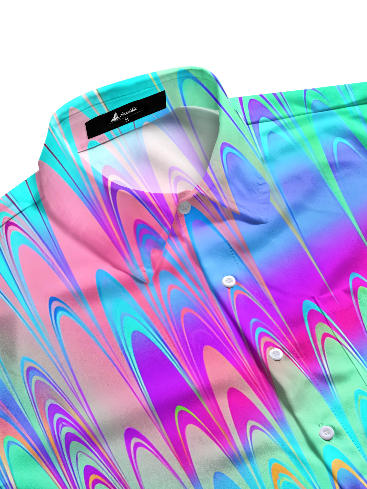 Tie Dye Men's Pocket Short Sleeve Shirts